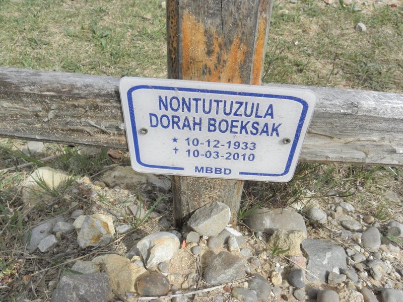 BOEKSAK Nontutuzula Dorah 1933-2010