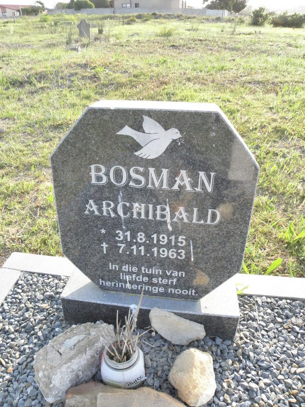 BOSMAN Archibald 1915-1963
