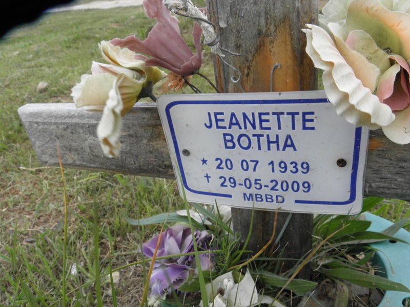 BOTHA Jeanette 1939-2009