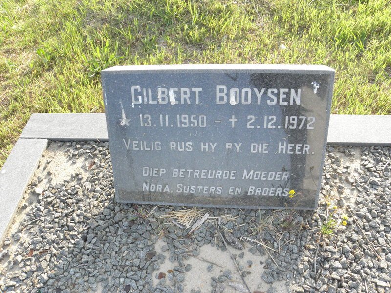 BOOYSEN Gilbert 1950-1972