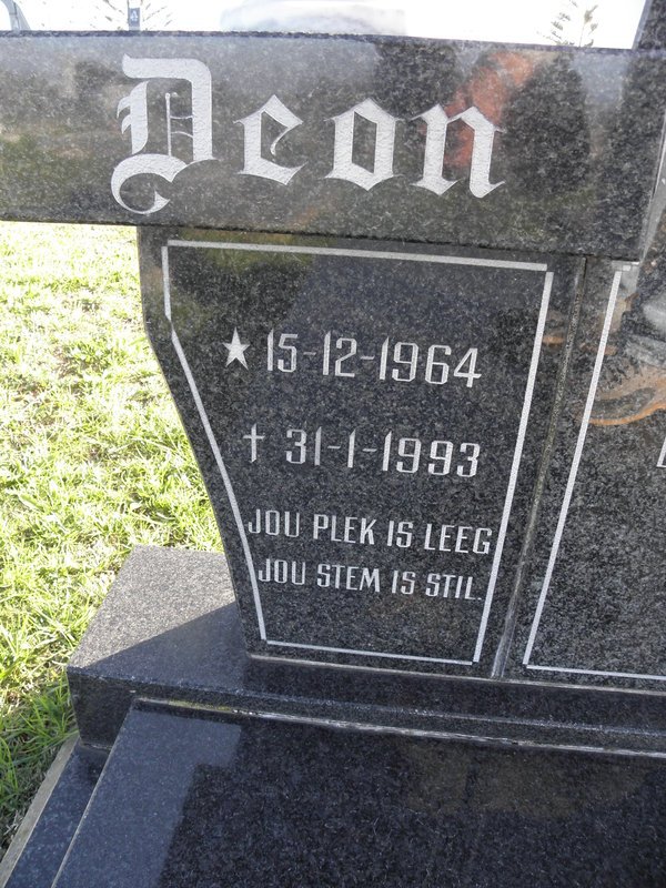 BOTHA Deon Gerhard 1964-1993