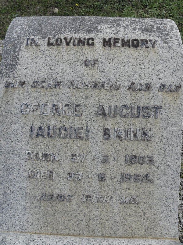BRINK George August 1903-1968