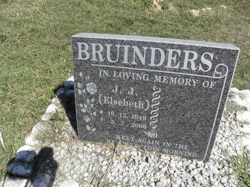 BRUINDERS J.J. 1949-2006
