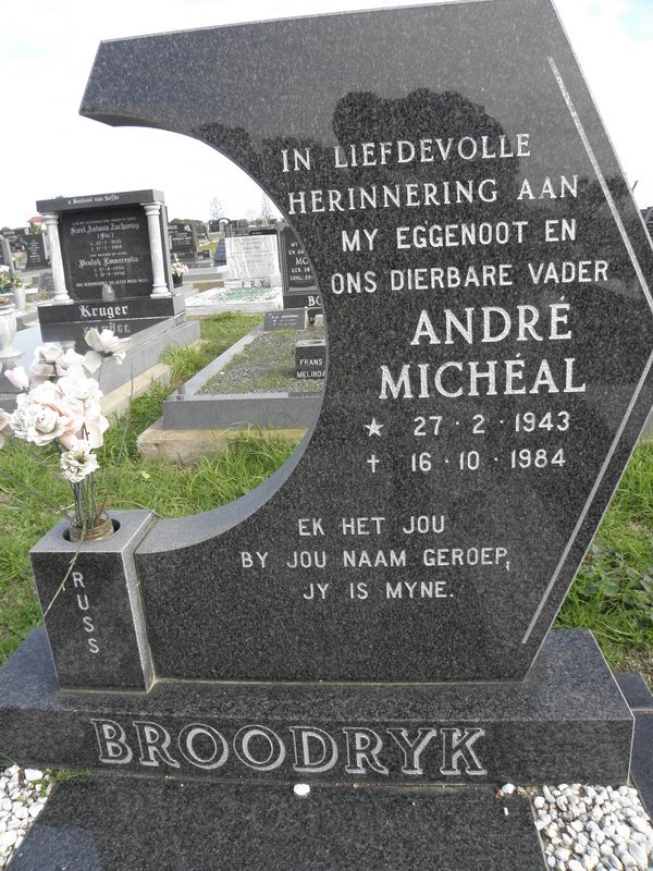 BROODRYK André Michéal 1943-1984