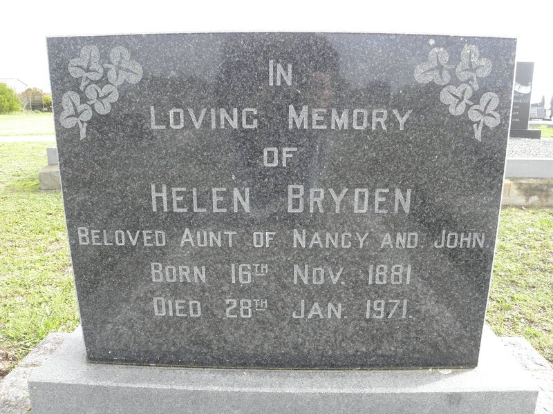 BRYDEN Helen 1881-1971