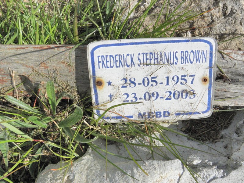 BROWN Frederick Stephanus 1957-2003