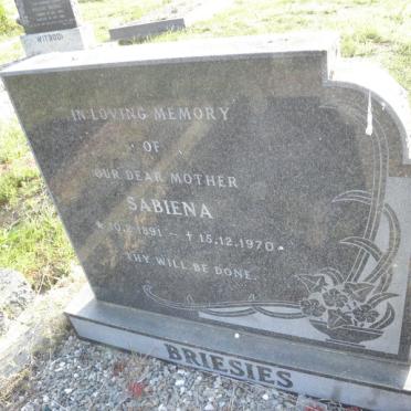 BRIESIES Sabiena 1891-1970