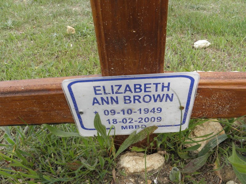 BROWN Elizabeth Ann 1949-2009