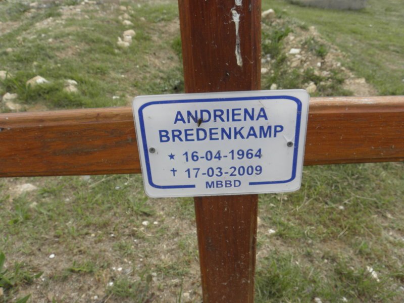 BREDENKAMP Andriena 1964-2009