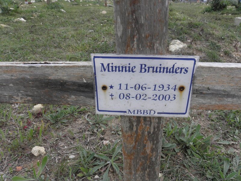 BRUINDERS Minnie 1934-2003