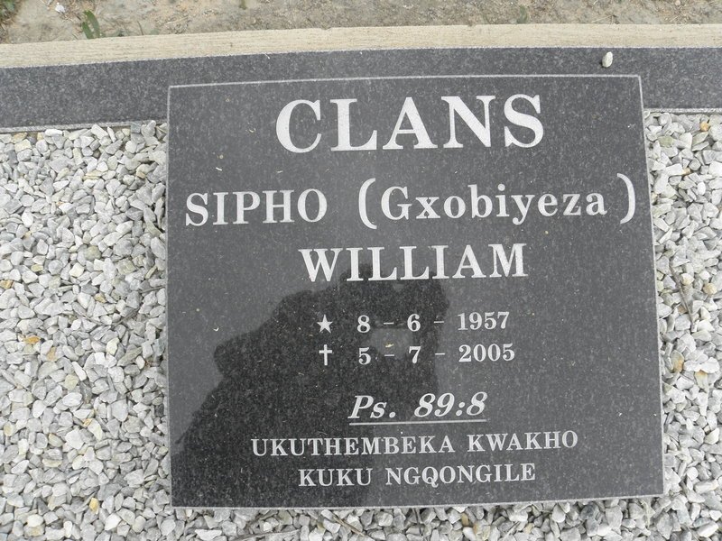 CLANS Sipho William 1957-2005