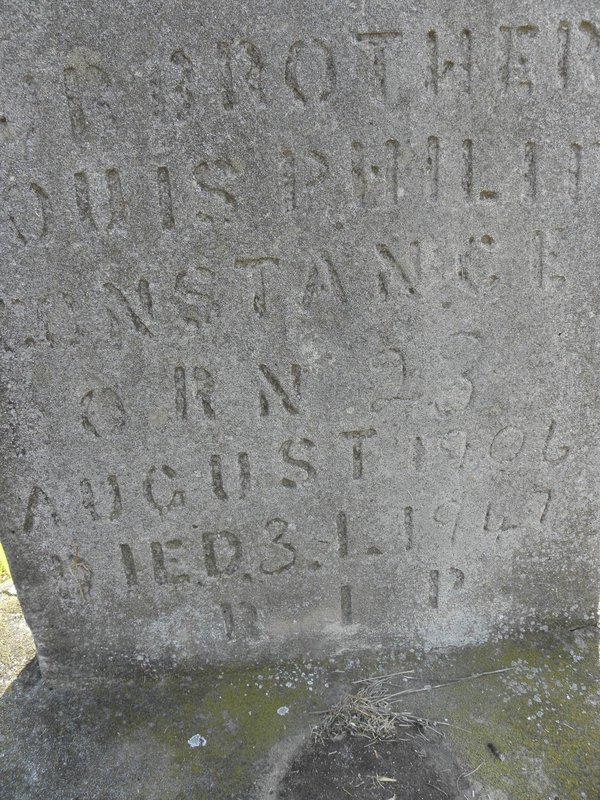 CONSTANCE Louis Philip 1906-1947