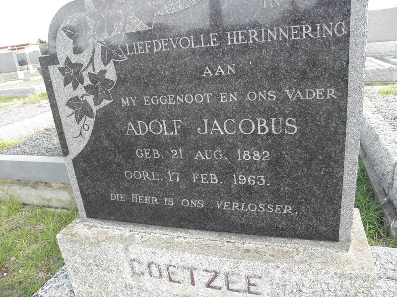 COETZEE Adolf Jacobus 1882-1963