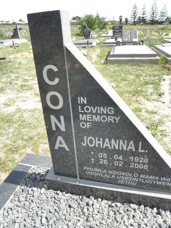 CONA Johanna L. 1928-2008