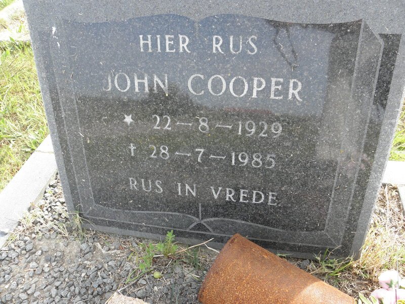 COOPER John 1929-1985
