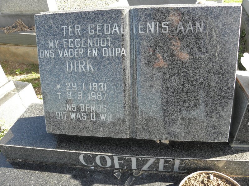 COETZEE Dirk 1931-1987