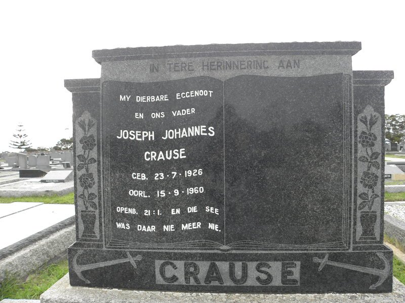 CRAUSE Joseph Johannes 1926-1960