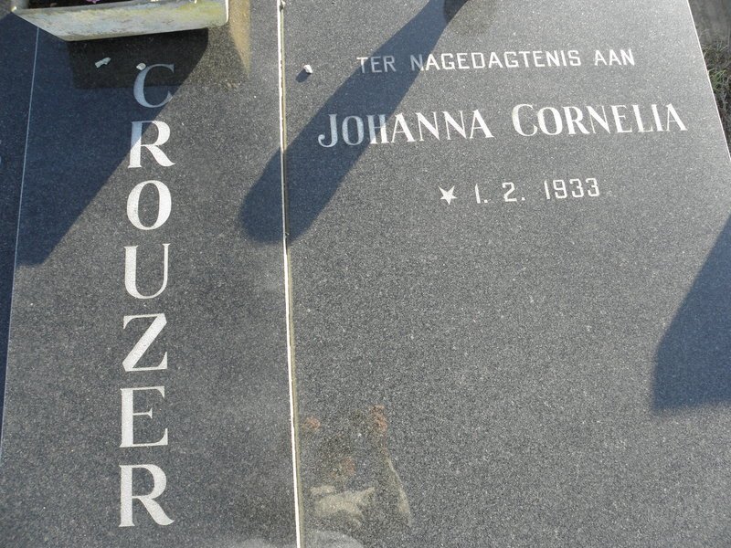 CROUZER Johanna Cornelia 1933-
