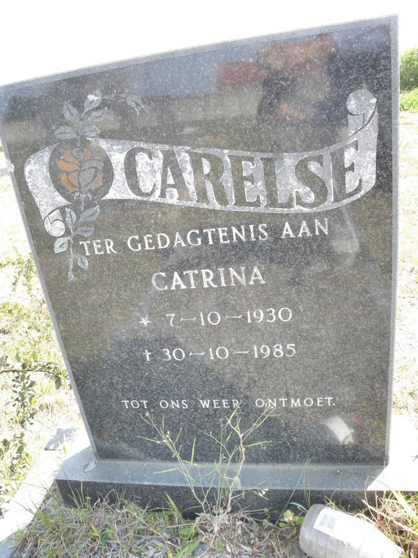 CARELSE Catrina 1930-1985