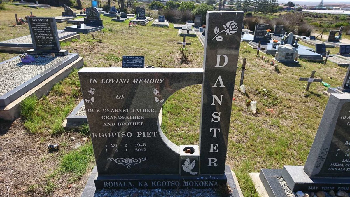DANSTER Kgopiso Piet 1945-2012