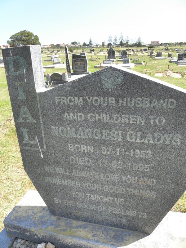 DIAL Nomangesi Gladys 1953-1995