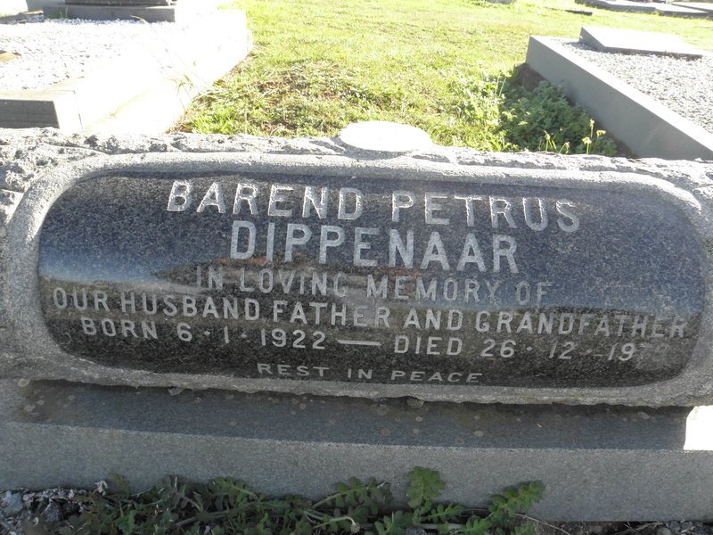 DIPPENAAR Barend Petrus 1922-1979