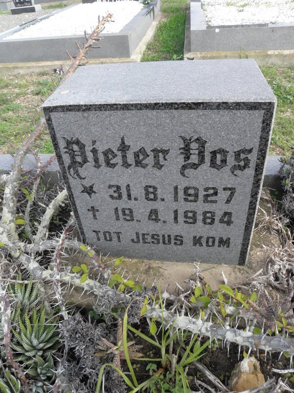 DOS Pieter 1927-1984