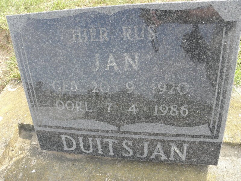 DUITSJAN Jan 1920-1986
