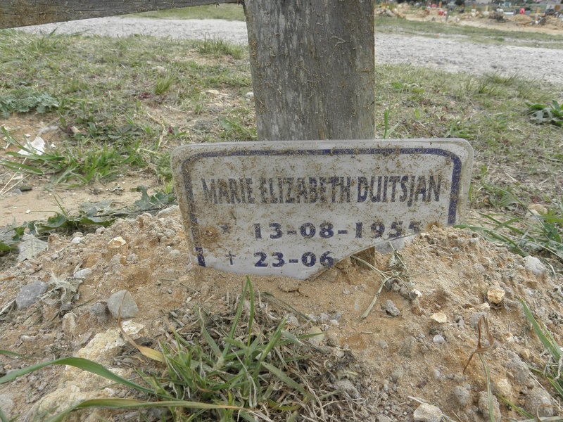 DUITSJAN Marie Elizabeth 1955-?