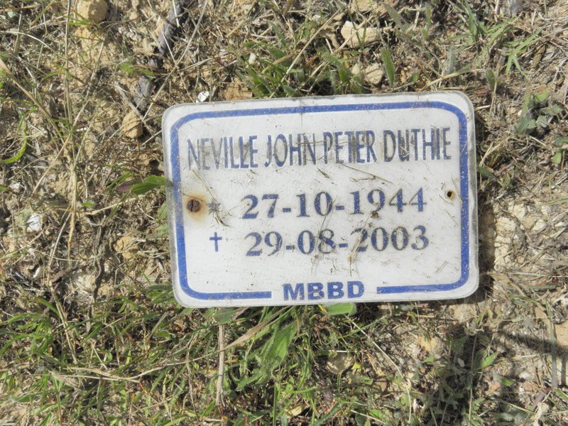 DUTHIE Neville John Peter 1944-2003