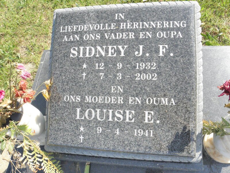 DUTHIE Sidney J.F. 1932-2002 &amp; Louise E. 1941-