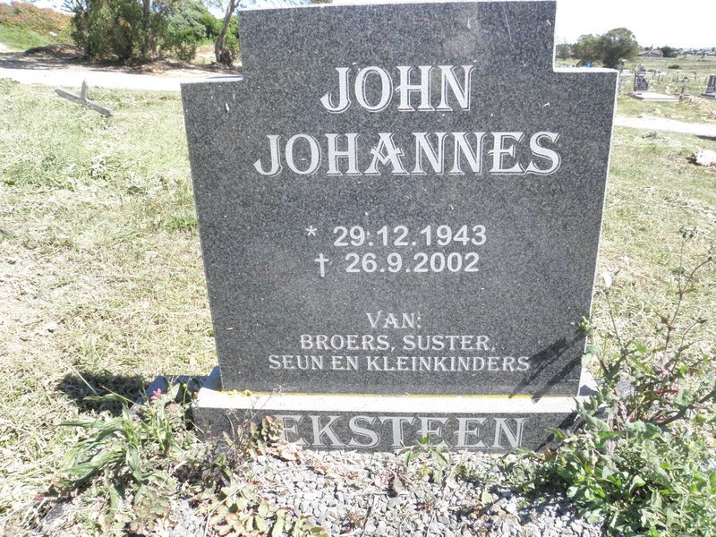 EKSTEEN John Johannes 1943-2002
