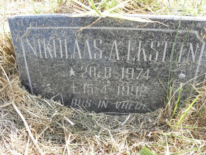 EKSTEEN Nikolaas A. 1974-1992