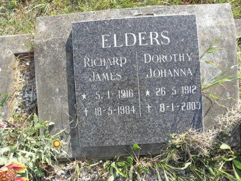 ELDERS Richard James 1916-1984 &amp; Dorothy Johanna 1912-2003