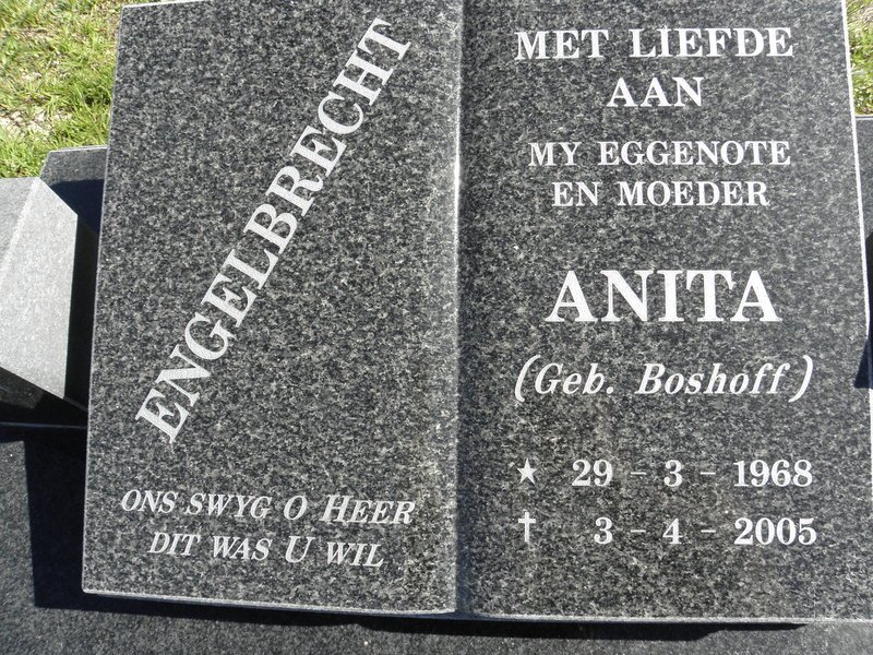 ENGELBRECHT Anita nee BOSHOFF 1968-2005