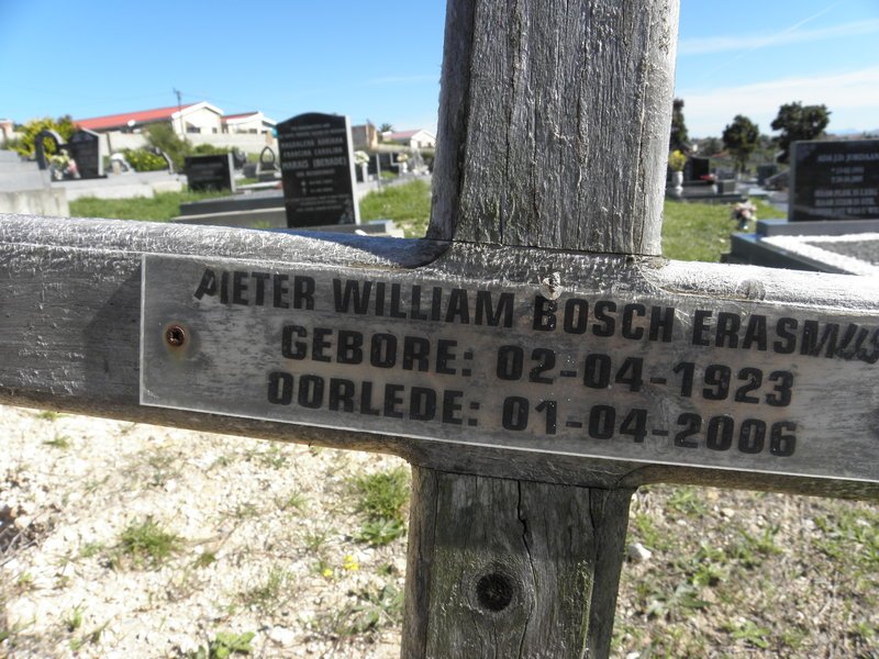 ERASMUS Pieter William Bosch 1923-2006