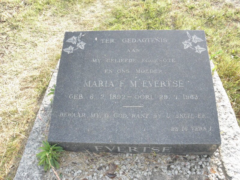 EVERTSE Maria F.M. 1892-1963