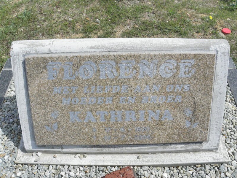 FLORENCE Kathrina 1920-2006