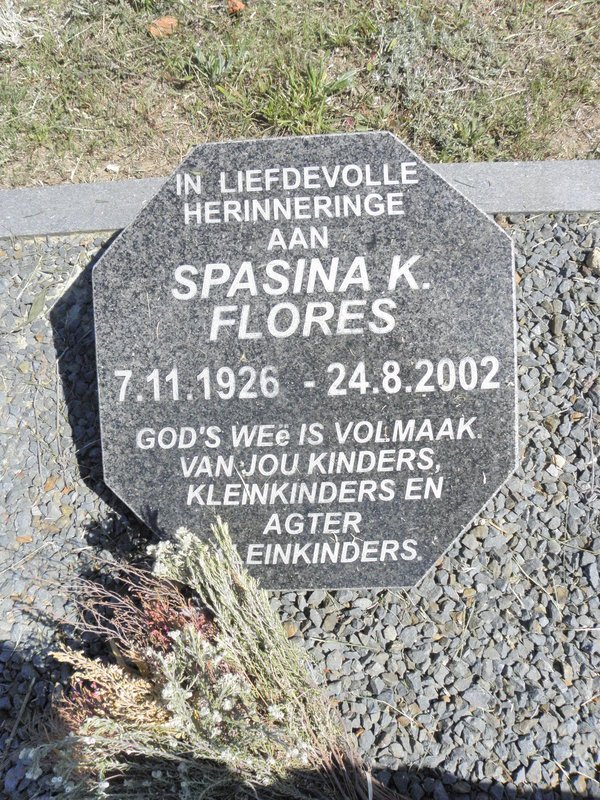 FLORES Spasina K. 1926-2002