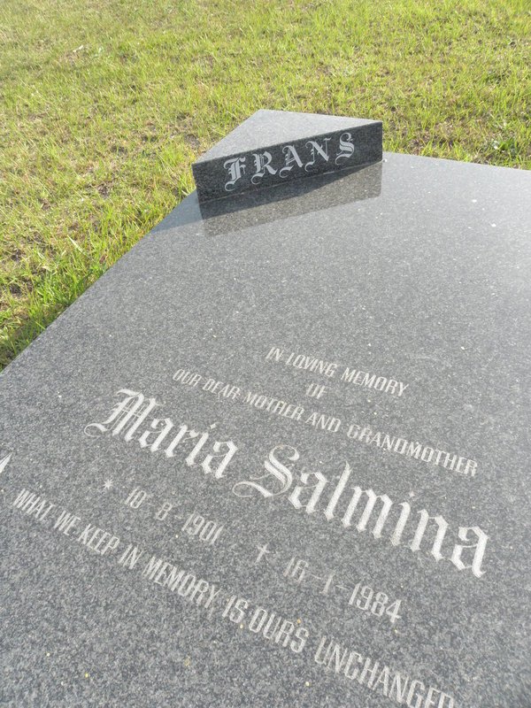 FRANS Maria Salmina 1901-1984
