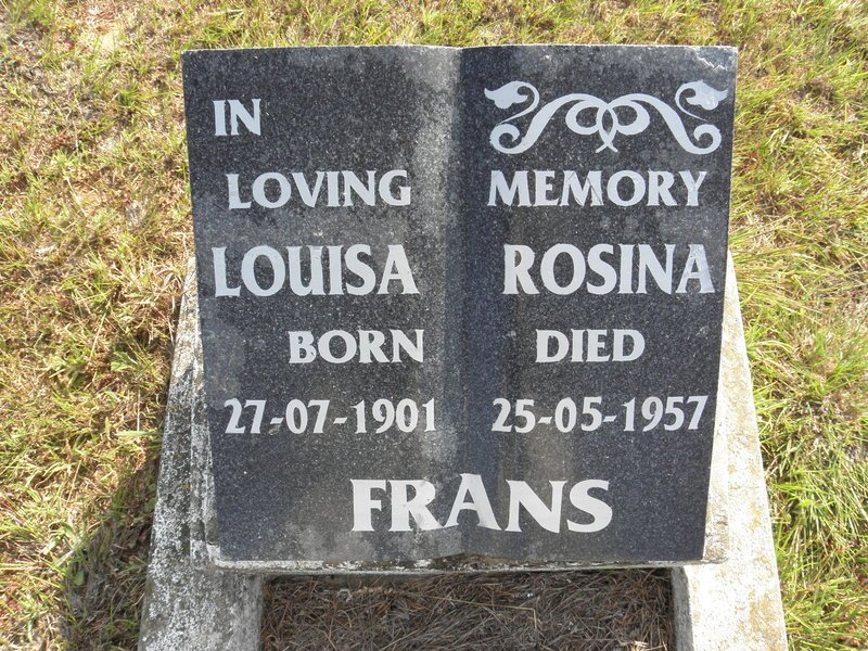 FRANS Louisa Rosina 1901-1957