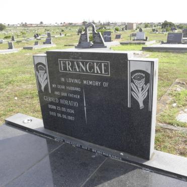 FRANCKE Gerald Horatio 1934-1987