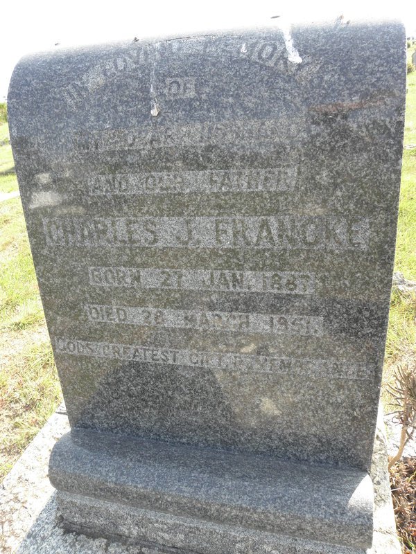FRANCKE Charles J. 1887-1951