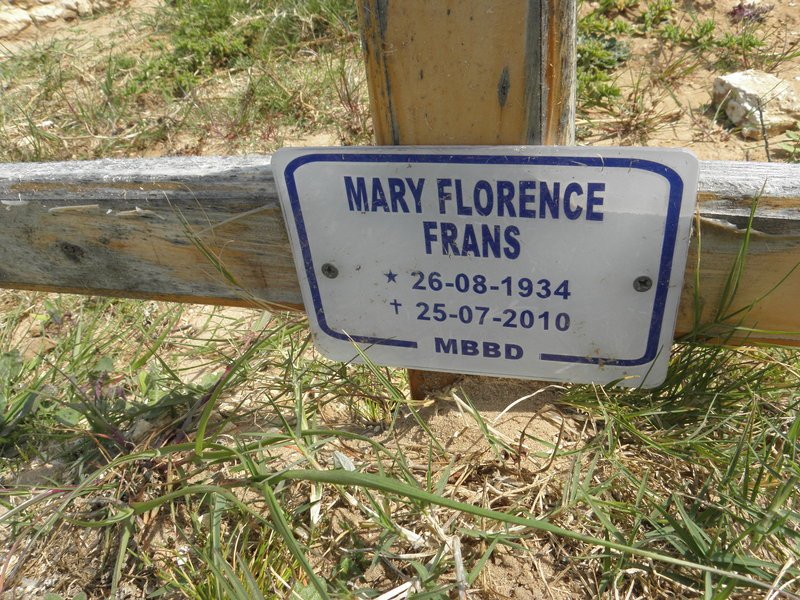 FRANS Mary Florence 1934-2010