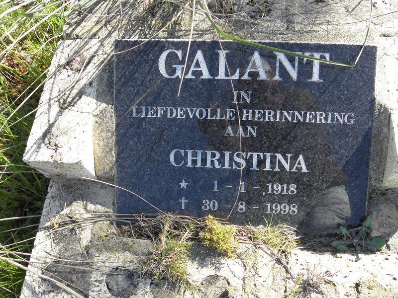 GALANT Christina 1918-1998