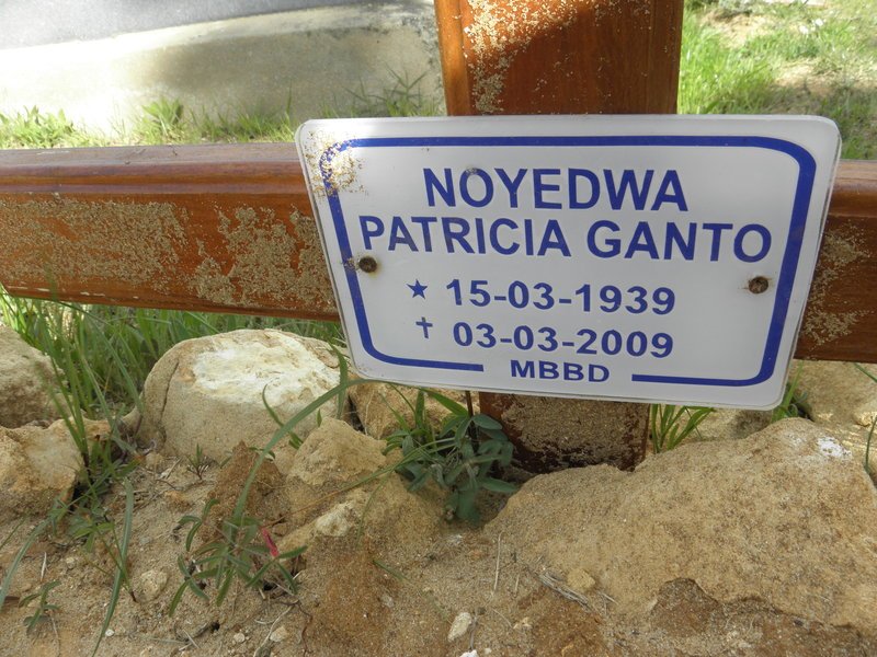 GANTO Noyedwa Patricia 1939-2009