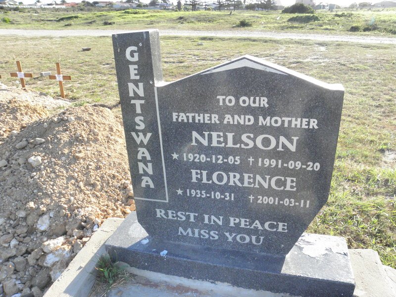 GENTSWANA Nelson 1920-1991 &amp; Florence 1935-2001
