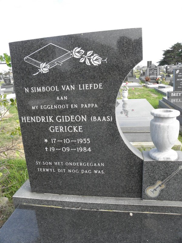 GERICKE Hendrik Gideon 1955-1984