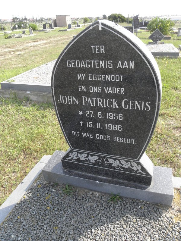 GENIS John Patrick 1956-1986