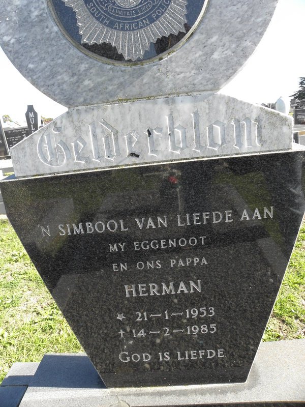 GELDERBLOM Herman 1953-1985